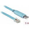 Delock Adapter USB 2.0 Type-A male > 1 x Serial RS-232 RJ45 male 3.0 m blue