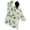 Teplá oversize mikina Panda XXL 2v1 mäkká deka s kapucňou