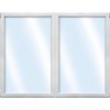 Plastové okno dvojkrídlové ARON Basic biele 1000 x 500 mm