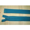 Zips kostenný tyrkys zelený smaragd 5mm deliteľný 40cm
