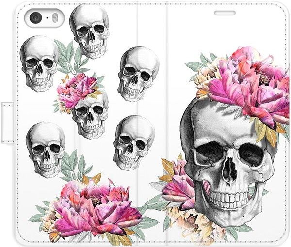 iSaprio flip Crazy Skull iPhone 5/5S/SE