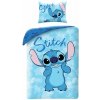 Halantex · Bavlnené posteľné obliečky Stitch v oblakoch - 100% bavlna - 70 x 90 cm + 140 x 200 cm