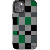 Picasee silikónový čierny obal pre Apple iPhone 12 Pro Max - Block Grid