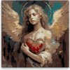 Maľovanie podľa čísel Anjel so srdcom 3