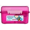 Sistema Delený desiatový box Lunch Cube Max s nádobou na jogurt s dvojitým viečkom 2 l, ružová