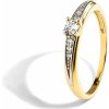 Blink-Blink Zásnubný diamantový prsteň zo žltého zlata 0.15 ct 1412ZDG