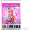 Omaľovánky A3 Akim plagátové 6ks Winx Club s vodovými farbami