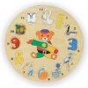 Vkladacie vyukové puzzle hodiny zvieratá