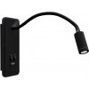 Milagro LED Flexibilná nástenná lampička s USB BASE 1xLED/8W+1xLED/2W/230V čierna MI1121 + záruka 3 roky zadarmo + záruka 3 roky zadarmo