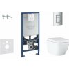 Grohe Rapid SLX Set predstenovej inštalácie, klozetu a dosky, tlačidla Skate Cosmopolitan S, Rimless, SoftClose 39603SET-KX-GR