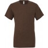 Canvas Unisex tričko CV3413 Brown Triblend -Heather XXL