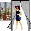 HomePRO MM-00112 Magnetická sieťka na dvere 100×200cm, čierna