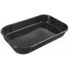 Smaltovaný pekáč, čierny, 34x22x6,5cm