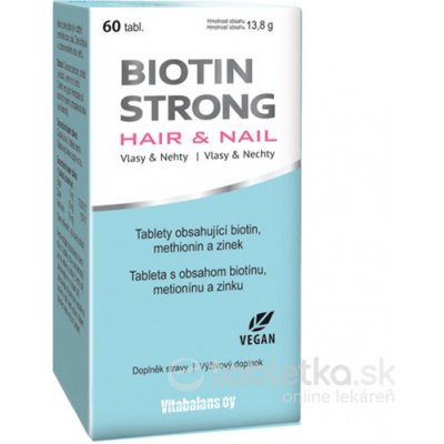 Vitabalans Biotin Strong Hair & Nail 60 tabliet