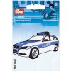 PRYM Nášivka policajné auto, nažehľovacie, biela/modrá