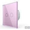 LIVOLO VL-C702IH-17 Bezpotenciálové tlačidlo č.2/0 (230V) - Ružové