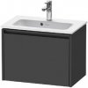 Duravit Ketho.2 - Umývadlová skrinka, 44x61x39 cm, 1 zásuvka, grafit mat K25055049490000