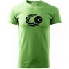 Florbal lopta - Klasické pánske tričko vyššej gramáže - 4XL ( Trávová zelená )