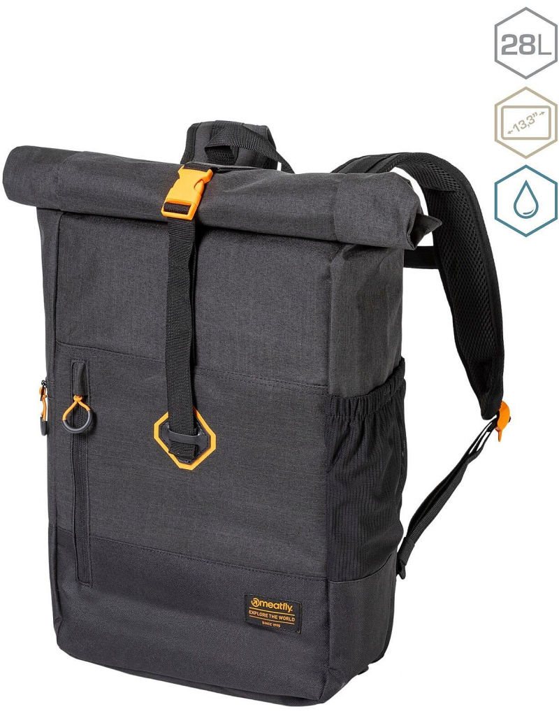 Meatfly Holler Orange Charcoal 28 l