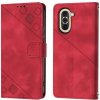 Peňaženkové puzdro Embossing Pattern Square červené – Huawei Nova 10