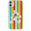 AppleMix Kryt Disney pre Apple iPhone 11 - priehľadný Mickey a dúha - gumový - farebný