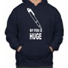 Fajntričko Mikina- My pen is Huge, Farba tmavo modrá, Strih/ Variant Pánsky/UNISEX