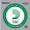 D'Addario NW 026 Samostatná struna pre gitaru