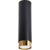 Sollux | Sollux SL.1411 - Bodové svietidlo NERO 1xGU10/10W/230V 22,5 cm čierna/zlatá | SLX1409