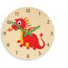ModernClock Detské nástenné hodiny Ami Drak 30 cm viacfarebné