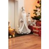 MagicHome Dekorácia Vianočný Santa s lampášom 34x21x65 cm
