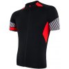Pánsky cyklistický dres Sensor Cyklo Race Black/Red M