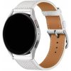 eses Farebný kožený remienok pre smart hodinky 20 mm Farba: biela štruktúra