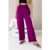 Plum wide trousers fuchsiová One size Kesi Włoski 5907302534583