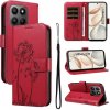 VSETKONAMOBIL 124185 ART DANDELION Peňaženkové puzdro pre Honor 400 Smart 5G / Honor X7d červené