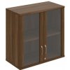 Policová skriňa Strong, zámok, horná, 80x76,8x40 cm, orech/orech - 1 kus - 1 KS - áno - 1 - 60 mesiacov - rovná - nadstavba - Hobis - 2x sklenené - 80 cm - Strong - 40 cm - 76.8 cm - orech - 32.1 kilo