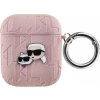 Karl Lagerfeld Embossed Karl and Choupette Heads obal pre AirPods 1/2 - ružový 3666339283674 - možnosť vrátiť tovar ZADARMO do 30tich dní