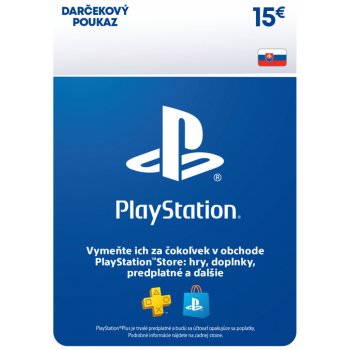 PlayStation Store predplatená karta 15 € SK