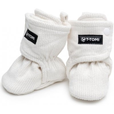 T-TOMI Booties Cream detské capačky 9-12 months Warm