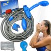 TURISTICKÁ SPRCHA NA KÚPANIE UMÝVANIE BIVAKOVACIA SURVIVAL CAMPING 12V HÁK