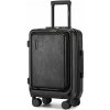 Kabínový kufor na kolieskach KONO ABS+PC - 35,8 L - čierny