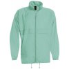 B&C Unisex športová bunda JU800 Pixel Turquoise XXL