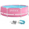 Intex Bazén pre deti okrúhly rám 244x76 cm - ružový INTEX 28290