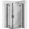 REA - Sprchovací kút Hugo Double 80x80 čierna REA-K6600