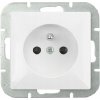 Biela zásuvka s uzemnením PT-16P Perla Abex