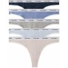 CALVIN KLEIN tangá 5PACK Modern logo stretch blue & gray combo limitovaná edícia