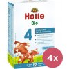 4x HOLLE Mlieko bio batoľacie 4, 12m+ 600 g