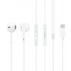 Káblové slúchadlá do uší univerzálne Huawei CM33 USB-C biele s mikrofónom