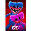 Halantex · Fleecová deka Poppy Playtime – motív Huggy Wuggy a Kissy Missy - 130 x 170 cm