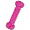 Hračka pes STICK TPR POP kosť 15cm ružová Zolux