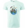 Cesta okolo sveta - Klasické pánske tričko - XL ( Frost )